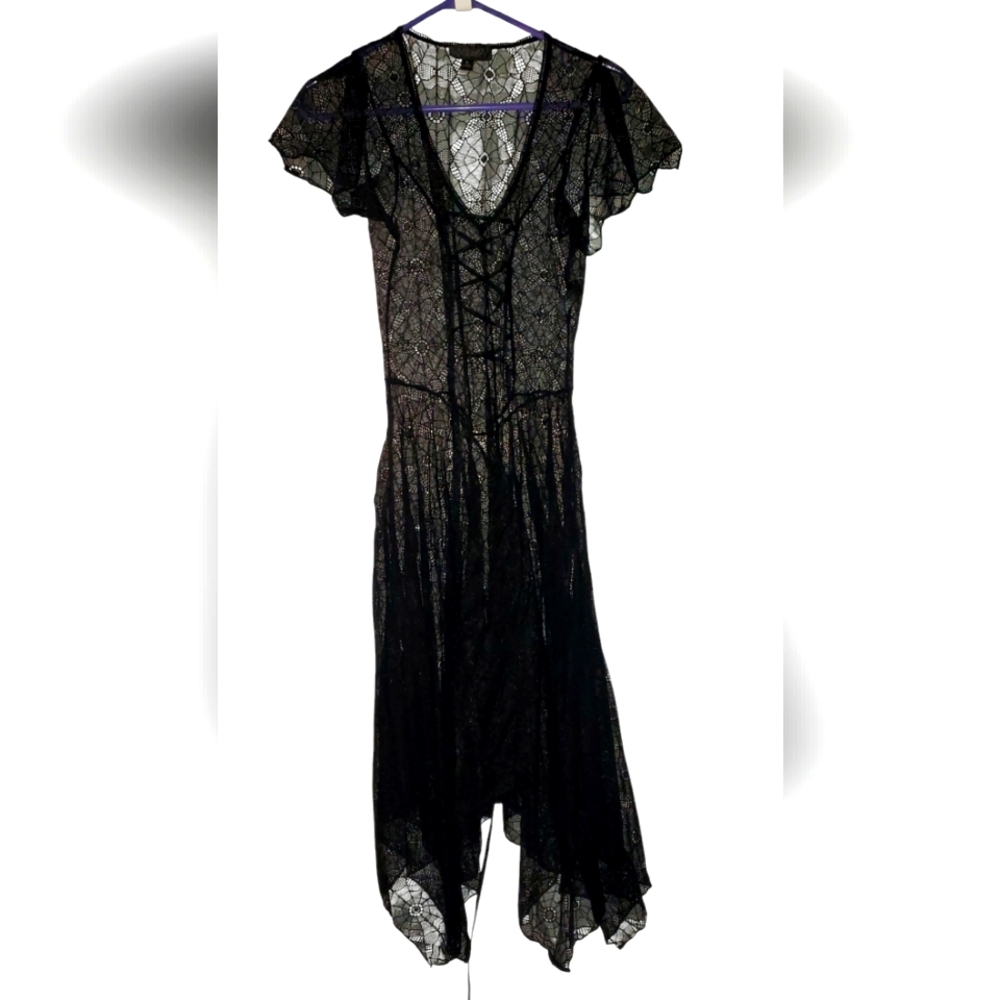 Widow Pretty Poision Midi Dress Size S